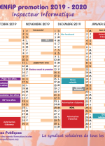 Calendrier ENFiP Inspecteurs stagiaires informatique - 2019/2020